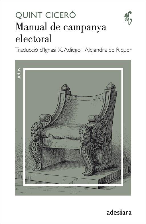 MANUAL DE CAMPANYA ELECTORAL | 9788416948093 | CICERÓ, QUINT | Galatea Llibres | Llibreria online de Reus, Tarragona | Comprar llibres en català i castellà online