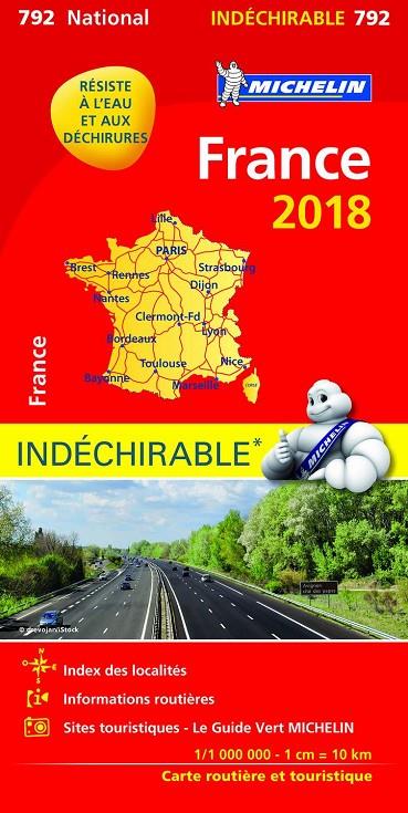 MAPA FRANCIA 2018 ALTA RESISTENCIA | 9782067226241 | MICHELIN | Galatea Llibres | Llibreria online de Reus, Tarragona | Comprar llibres en català i castellà online