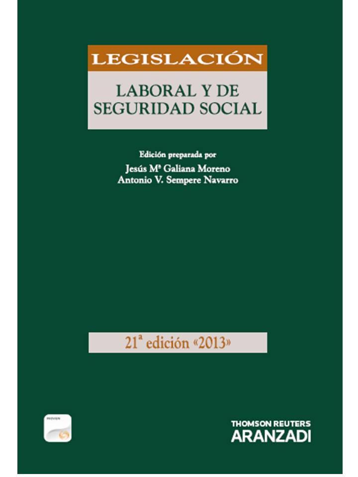 LEGISLACIÓN LABORAL Y DE SEGURIDAD SOCIAL (PAPEL + E-BOOK) | 9788490147818 | GALIANA MORENO, JESÚS Mª/SEMPERE NAVARRO, ANTONIO V. | Galatea Llibres | Llibreria online de Reus, Tarragona | Comprar llibres en català i castellà online