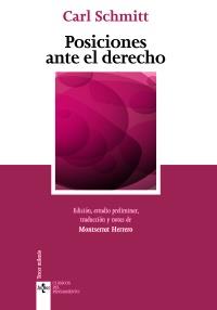 POSICIONES ANTE EL DERECHO | 9788430954926 | SCHMITT, CARL | Galatea Llibres | Llibreria online de Reus, Tarragona | Comprar llibres en català i castellà online