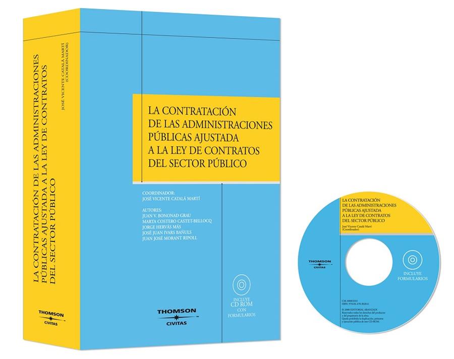 CONTRATACIÓN DE LAS ADMINISTRACIONES PÚBLICAS AJUSTADA A LA LEY DE CONTRATOS | 9788447030286 | CATALÁ MARTÍ, VICENTE | Galatea Llibres | Llibreria online de Reus, Tarragona | Comprar llibres en català i castellà online