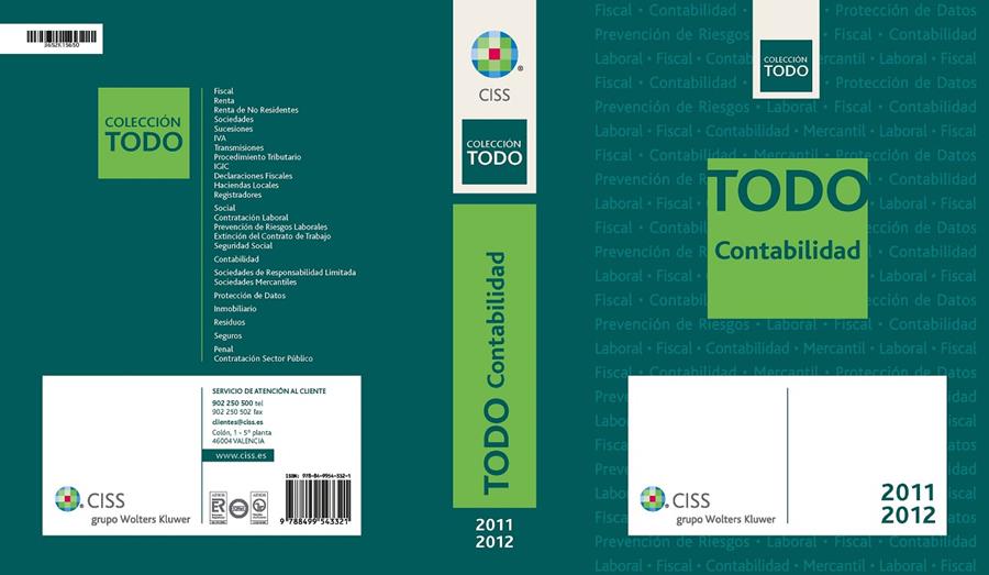 TODO CONTABILIDAD 2011-2012 | 9788499543321 | AMADO GUIRADO,JORDI | Galatea Llibres | Librería online de Reus, Tarragona | Comprar libros en catalán y castellano online