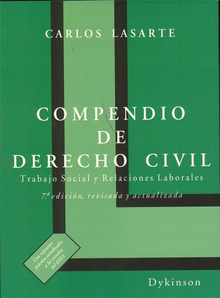 COMPENDIO DE DERECHO CIVIL | 9788497729864 | LASARTE, CARLOS | Galatea Llibres | Llibreria online de Reus, Tarragona | Comprar llibres en català i castellà online