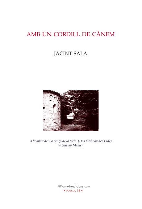 AMB UN CORDILL DE CÀNEM | 9788415221593 | SALA I CODONY, JACINT | Galatea Llibres | Llibreria online de Reus, Tarragona | Comprar llibres en català i castellà online