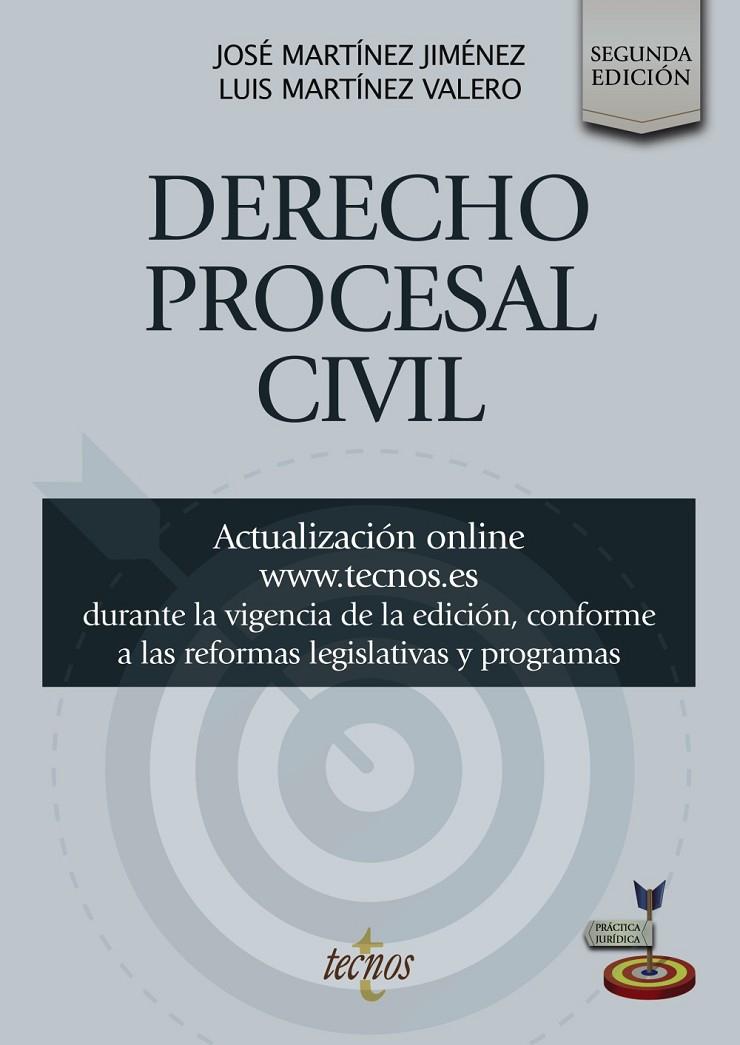 DERECHO PROCESAL CIVIL | 9788430990412 | MARTÍNEZ JIMÉNEZ, JOSÉ/MARTÍNEZ VALERO, LUIS | Galatea Llibres | Llibreria online de Reus, Tarragona | Comprar llibres en català i castellà online