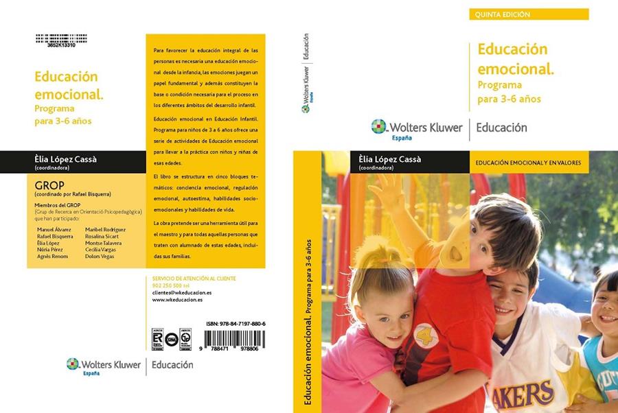 EDUCACIÓN EMOCIONAL PROGRAMA PARA 3-6 AÑOS | 9788471978806 | LÓPEZ CASSA, ELIA | Galatea Llibres | Llibreria online de Reus, Tarragona | Comprar llibres en català i castellà online