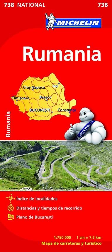 RUMANIA MAPA 1:750.000 MICHELIN | 9782067172111 | Galatea Llibres | Llibreria online de Reus, Tarragona | Comprar llibres en català i castellà online