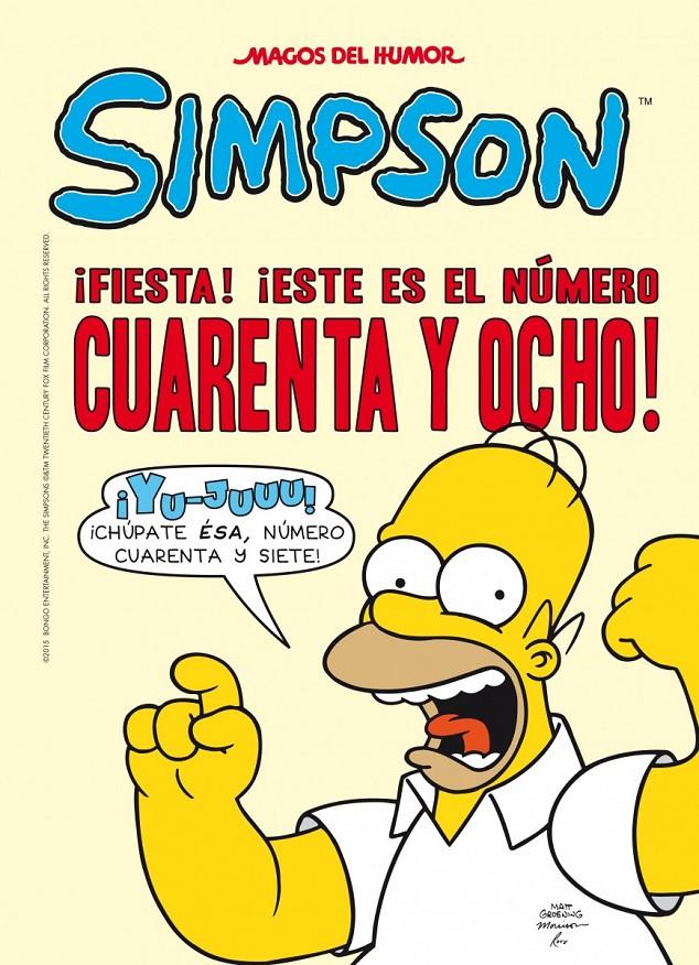 ¡FIESTA! ¡ESTE ES EL NÚMERO CUARENTA Y OCHO! SIMPSON 48 | 9788466656337 | Galatea Llibres | Llibreria online de Reus, Tarragona | Comprar llibres en català i castellà online