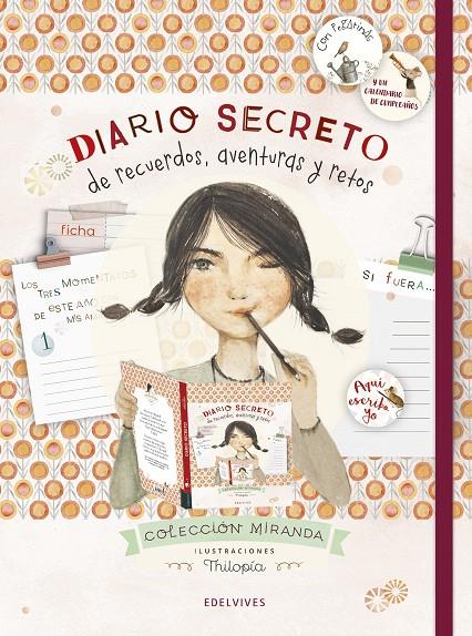 DIARIO SECRETO DE RECUERDOS, AVENTURAS Y RETOS. COLECCION MIRANDA | 9788414023433 | Galatea Llibres | Llibreria online de Reus, Tarragona | Comprar llibres en català i castellà online