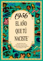 1956 EL AÑO QUE TU NACISTE | 9788488907936 | COLLADO BASCOMPTE, ROSA (1950- ) | Galatea Llibres | Llibreria online de Reus, Tarragona | Comprar llibres en català i castellà online