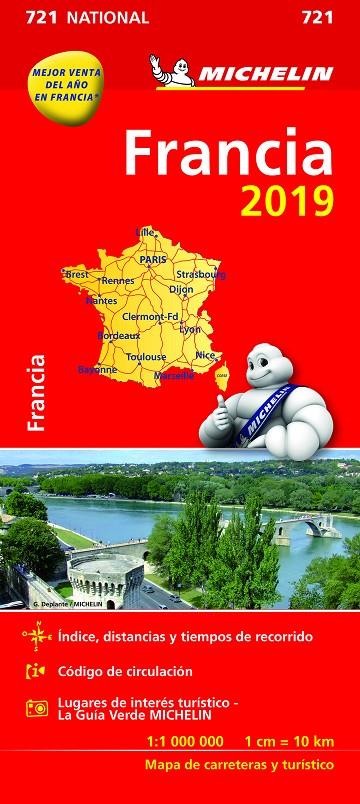 MAPA FRANCIA 2019 | 9782067236530 | Galatea Llibres | Llibreria online de Reus, Tarragona | Comprar llibres en català i castellà online