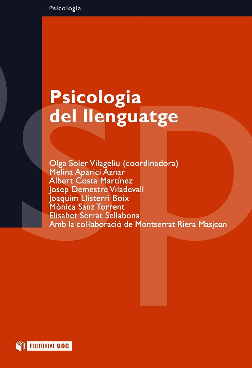 PSICOLOGIA DEL LLENGUATGE | 9788497881586 | VV.AA | Galatea Llibres | Librería online de Reus, Tarragona | Comprar libros en catalán y castellano online