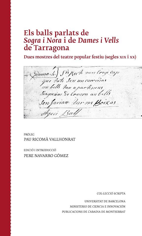 ELS BALLS PARLATS DE SOGRA I NORA I DE DAMES I VELLS DE TARRAGONA | 9788491911869 | NAVARRO, PERE | Galatea Llibres | Llibreria online de Reus, Tarragona | Comprar llibres en català i castellà online