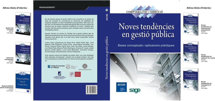 NOVES TENDENCIES EN GESTIO PUBLICA | 9788415505181 | ACCID | Galatea Llibres | Librería online de Reus, Tarragona | Comprar libros en catalán y castellano online