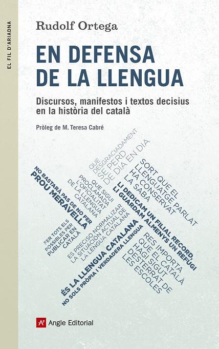 EN DEFENSA DE LA LLENGUA | 9788415307235 | ORTEGA ROBERT, RUDOLF | Galatea Llibres | Llibreria online de Reus, Tarragona | Comprar llibres en català i castellà online