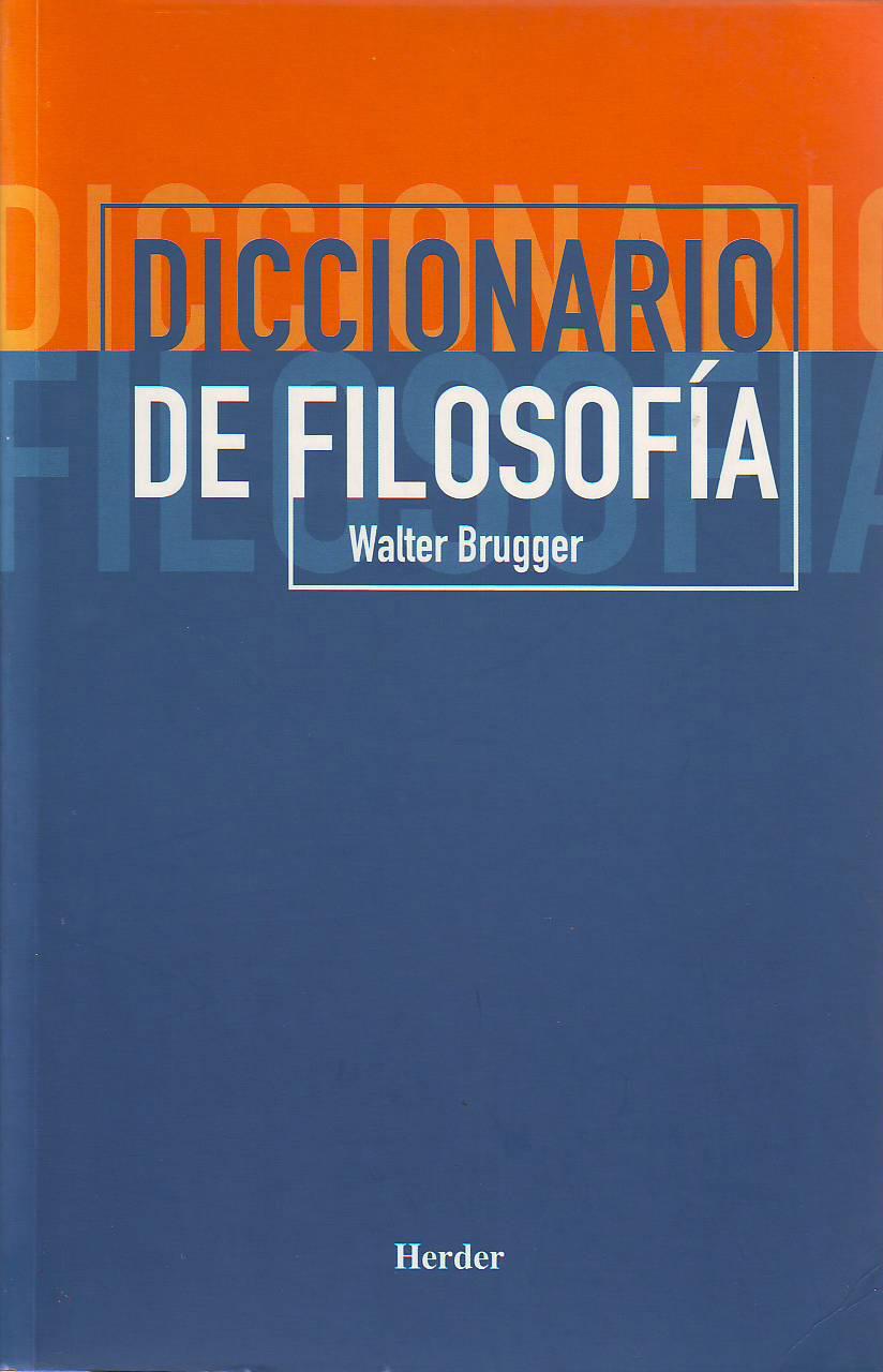 DICCIONARIO DE FILOSOFIA | 9788425424342 | BRUGGER, WALTER | Galatea Llibres | Llibreria online de Reus, Tarragona | Comprar llibres en català i castellà online