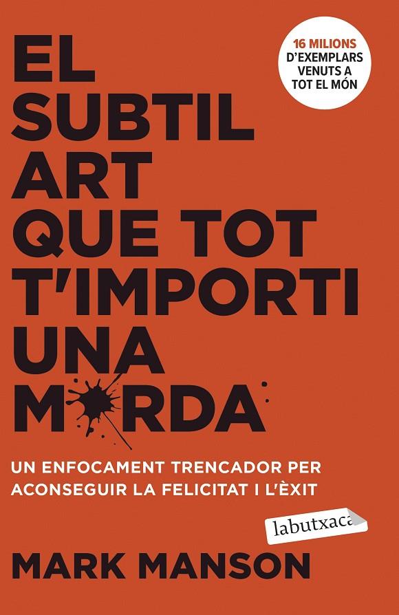 EL SUBTIL ART QUE TOT T'IMPORTI UNA MERDA | 9788419971616 | MANSON, MARK | Galatea Llibres | Llibreria online de Reus, Tarragona | Comprar llibres en català i castellà online