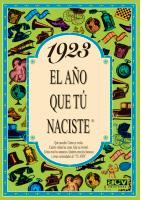 1923 EL AÑO QUE TU NACISTE | 9788488907608 | COLLADO BASCOMPTE, ROSA (1950- ) | Galatea Llibres | Llibreria online de Reus, Tarragona | Comprar llibres en català i castellà online