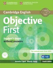 OBJECTIVE FIRST STUDENT'S BOOK WITHOUT ANSWERS WITH CD-ROM 4TH EDITION | 9781107628342 | CAPEL, ANNETTE/SHARP, WENDY | Galatea Llibres | Llibreria online de Reus, Tarragona | Comprar llibres en català i castellà online