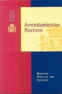 ARRENDAMIENTOS RUSTICOS | 9788434012691 | AAVV | Galatea Llibres | Llibreria online de Reus, Tarragona | Comprar llibres en català i castellà online