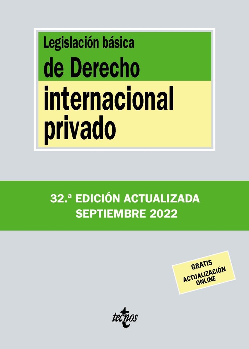 LEGISLACIÓN BÁSICA DE DERECHO INTERNACIONAL PRIVADO | 9788430985654 | Galatea Llibres | Llibreria online de Reus, Tarragona | Comprar llibres en català i castellà online