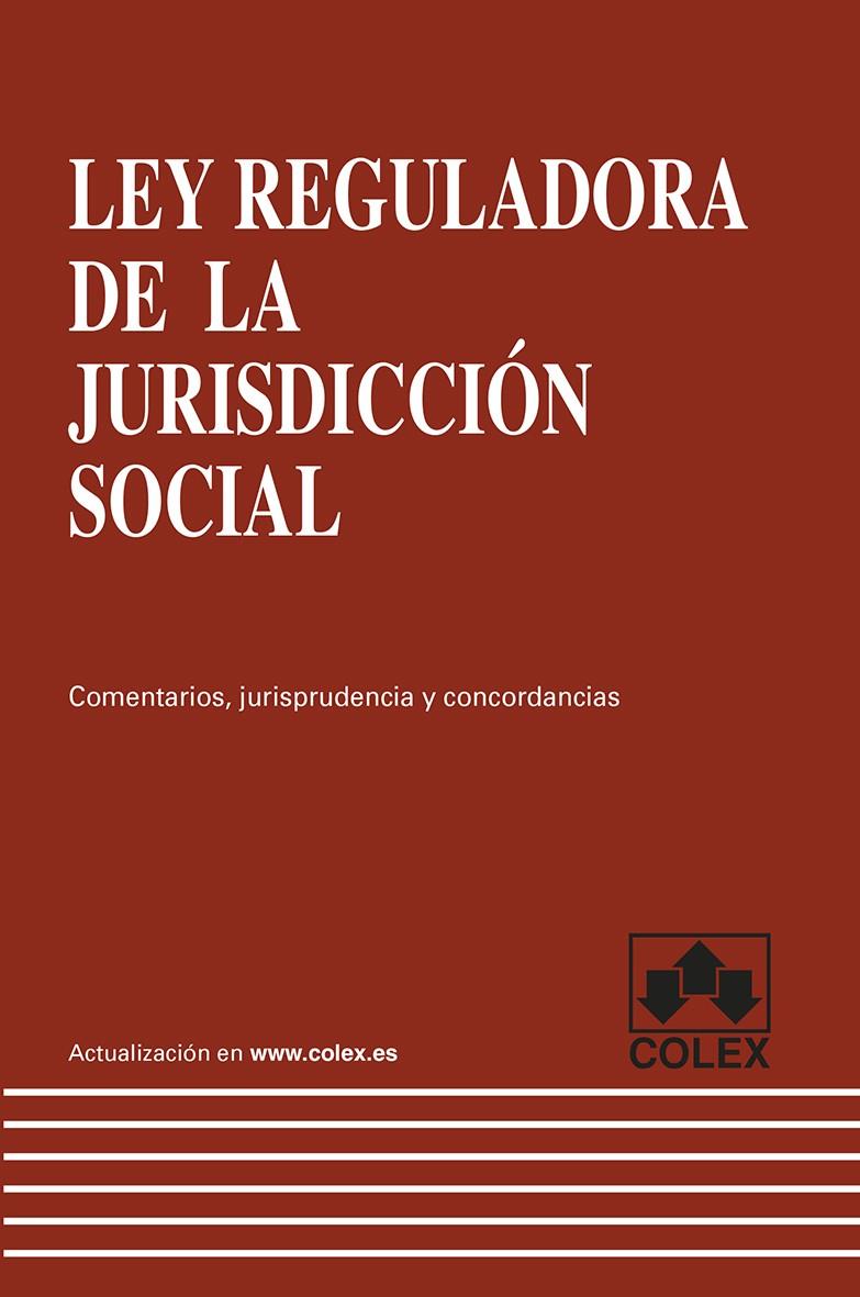 LEY REGULADORA DE LA JURISDICCIÓN SOCIAL | 9788483423721 | MORENO GONZÁLEZ-ALLER, IGNACIO/SEMPERE NAVARRO, ANTONIO | Galatea Llibres | Librería online de Reus, Tarragona | Comprar libros en catalán y castellano online