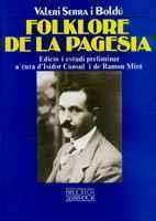 FOLKLORE DE LA PAGESIA | 9788472028920 | SERRA I BOLDU, VALERI | Galatea Llibres | Llibreria online de Reus, Tarragona | Comprar llibres en català i castellà online