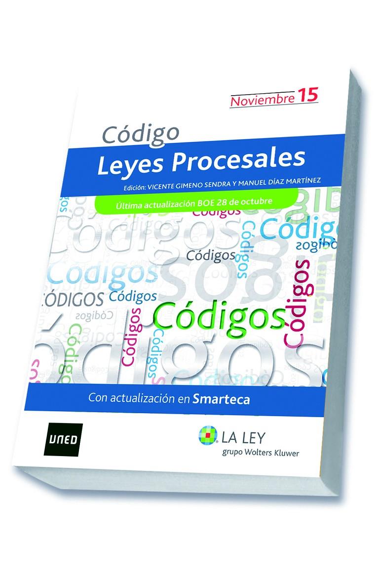 CÓDIGO LEYES PROCESALES NOVIEMBRE 2015 | 9788490204436 | Galatea Llibres | Llibreria online de Reus, Tarragona | Comprar llibres en català i castellà online