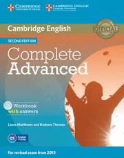 COMPLETE ADVANCED WORKBOOK WITH ANSWERS WITH AUDIO CD 2ND EDITION | 9781107675179 | MATTHEWS, LAURA/THOMAS, BARBARA | Galatea Llibres | Llibreria online de Reus, Tarragona | Comprar llibres en català i castellà online