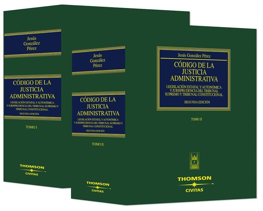 CODIGO DE LA JUSTICIA ADMINISTRATIVA 2 VOLS. | 9788447029044 | GONZáLEZ PéREZ, JESúS | Galatea Llibres | Llibreria online de Reus, Tarragona | Comprar llibres en català i castellà online