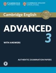 CAMBRIDGE ENGLISH ADVANCED 3 WITH ANSWERS WITH AUDIO | 9781108431224 | Galatea Llibres | Llibreria online de Reus, Tarragona | Comprar llibres en català i castellà online