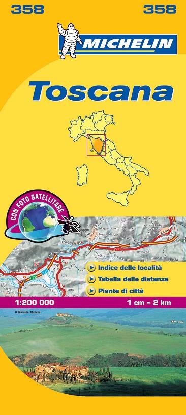 TOSCANA MAPA 358 MICHELIN 1:200 000 | 9782067126671 | MICHELIN | Galatea Llibres | Llibreria online de Reus, Tarragona | Comprar llibres en català i castellà online