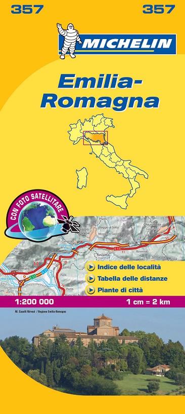 EMILIA ROMAGNA MAPA 357 MICHELIN 1:200 000 | 9782067126664 | MICHELIN | Galatea Llibres | Llibreria online de Reus, Tarragona | Comprar llibres en català i castellà online