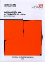 INTRODUCCION A LA OPTIMIZACION NO LINEAL | 9786077815020 | ACCINELLI, ELVIO | Galatea Llibres | Llibreria online de Reus, Tarragona | Comprar llibres en català i castellà online