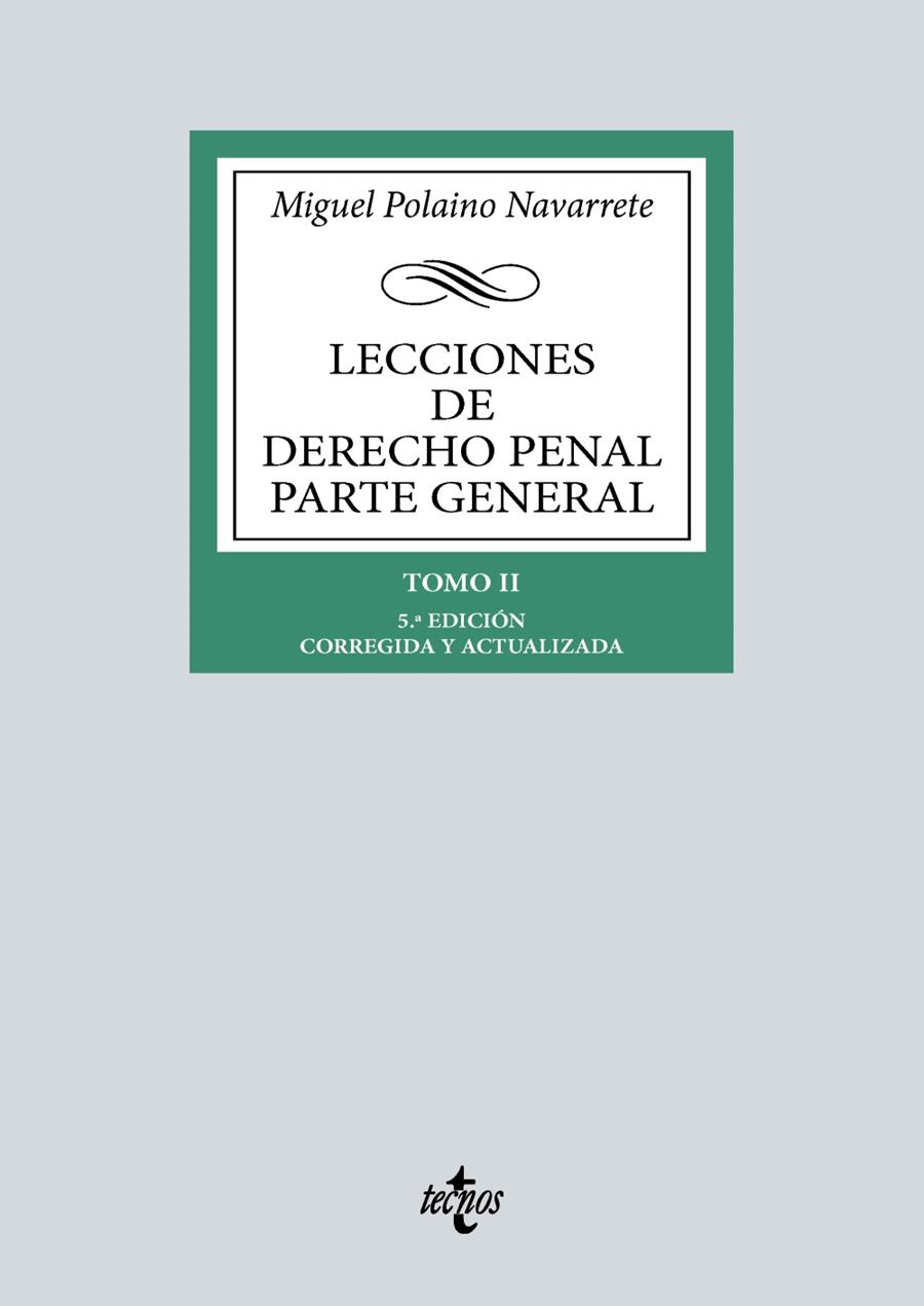 LECCIONES DE DERECHO PENAL PARTE GENERAL | 9788430991822 | POLAINO NAVARRETE, MIGUEL | Galatea Llibres | Llibreria online de Reus, Tarragona | Comprar llibres en català i castellà online