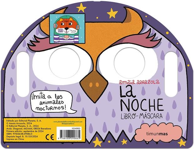 LA NOCHE. LIBRO-MÁSCARA | 9788408290865 | ARRAZOLA, AMAIA | Galatea Llibres | Llibreria online de Reus, Tarragona | Comprar llibres en català i castellà online