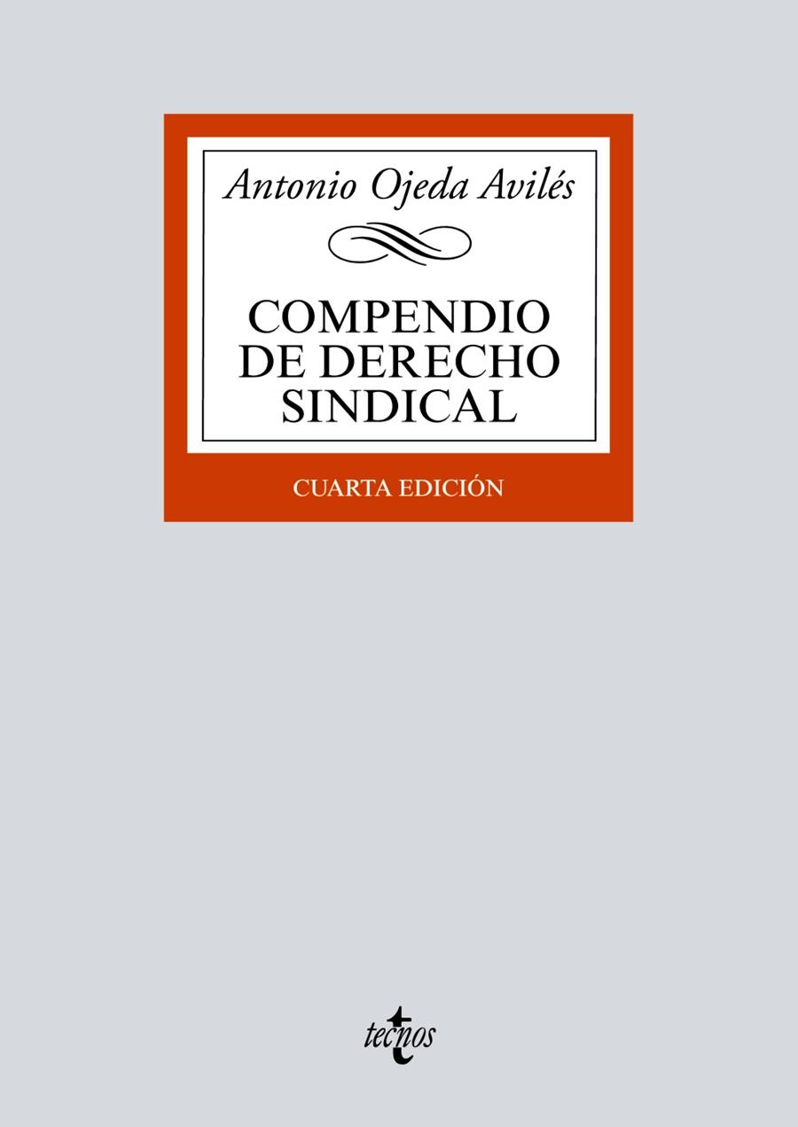 COMPENDIO DE DERECHO SINDICAL | 9788430979554 | OJEDA AVILÉS, ANTONIO | Galatea Llibres | Llibreria online de Reus, Tarragona | Comprar llibres en català i castellà online