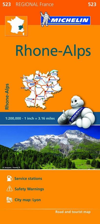 MAPA REGIONAL RHÔNE - ALPES 1:200.000 | 9782067209305 | Galatea Llibres | Llibreria online de Reus, Tarragona | Comprar llibres en català i castellà online