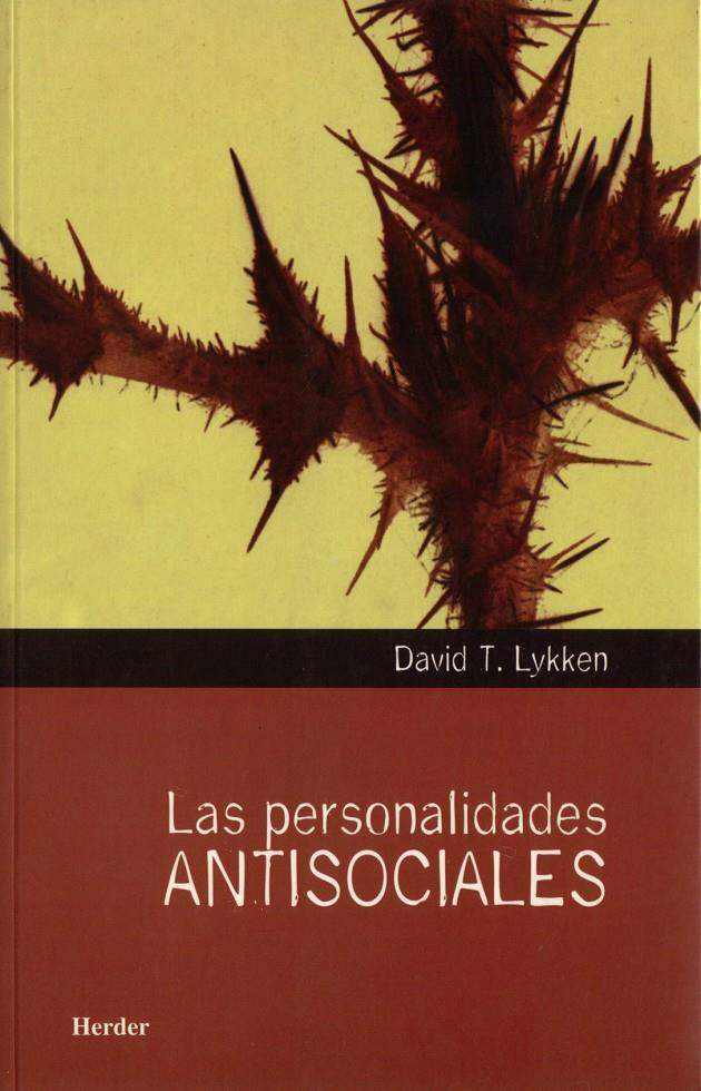 PERSONALIDADES ANTISOCIALES,LAS | 9788425421143 | LYKKEN, DAVID | Galatea Llibres | Librería online de Reus, Tarragona | Comprar libros en catalán y castellano online