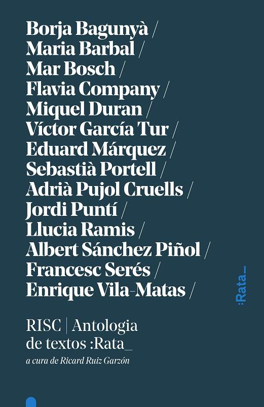 RISC. ANTOLOGIA DE TEXTOS | 9788494489129 | VV.AA. | Galatea Llibres | Llibreria online de Reus, Tarragona | Comprar llibres en català i castellà online