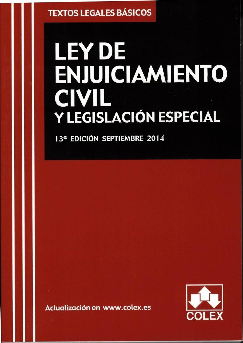 LEY DE ENJUICIAMIENTO CIVIL Y LEGISLACION ESPECIAL | 9788483424599 | Galatea Llibres | Llibreria online de Reus, Tarragona | Comprar llibres en català i castellà online