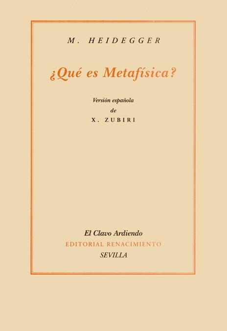 QUE ES METAFISICA | 9788484720911 | HEIDEGGER, M | Galatea Llibres | Llibreria online de Reus, Tarragona | Comprar llibres en català i castellà online