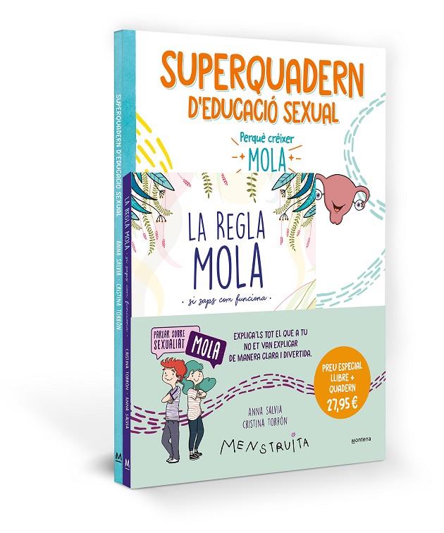 PACK APREN AMB MENSTRUITA (LA REGLA MOLA + SUPERQUADERN D'EDUCACIÓ SEXUAL) | 9788419975065 | SALVIA, ANNA | Galatea Llibres | Llibreria online de Reus, Tarragona | Comprar llibres en català i castellà online