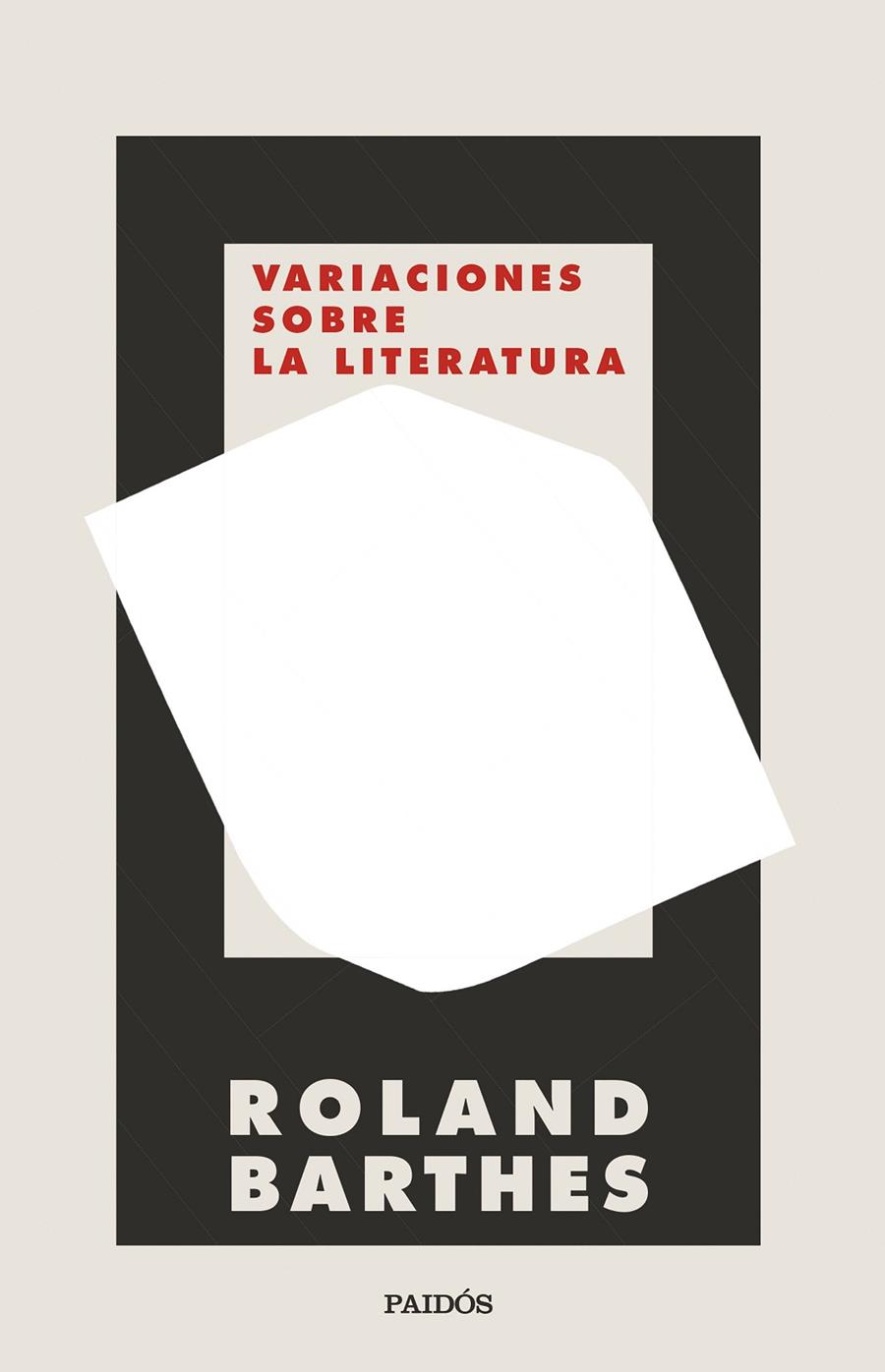 VARIACIONES SOBRE LA LITERATURA | 9788449339172 | BARTHES, ROLAND | Galatea Llibres | Llibreria online de Reus, Tarragona | Comprar llibres en català i castellà online