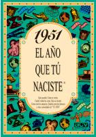 1951 AÑO QUE TU NACISTE | 9788488907882 | COLLADO BASCOMPTE, ROSA | Galatea Llibres | Llibreria online de Reus, Tarragona | Comprar llibres en català i castellà online