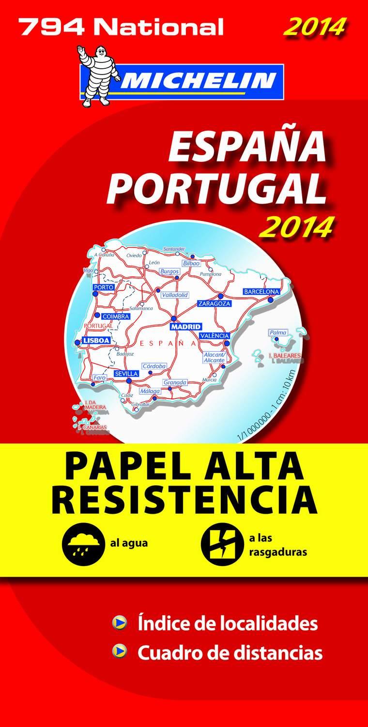 ESPAÑA PORTUGAL MAPA 1: 1 000 000 MICHELIN ALTA RESISTENCIA 2014 | 9782067191785 | VARIOS AUTORES | Galatea Llibres | Llibreria online de Reus, Tarragona | Comprar llibres en català i castellà online