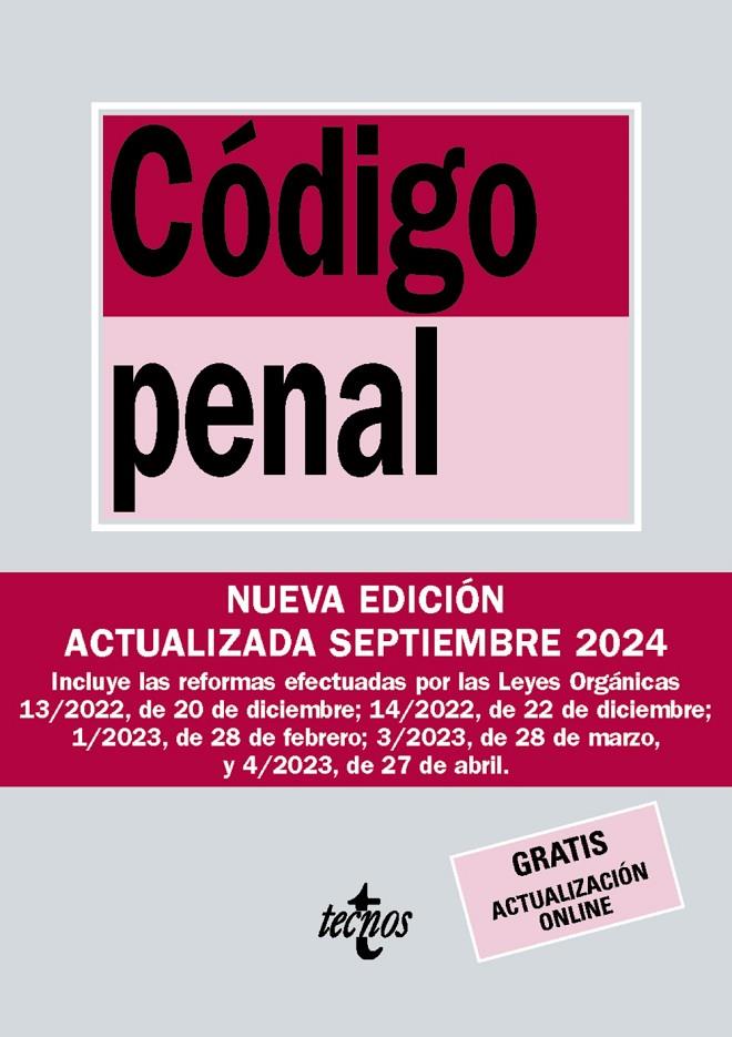 CÓDIGO PENAL 2024 | 9788430990962 | Galatea Llibres | Llibreria online de Reus, Tarragona | Comprar llibres en català i castellà online