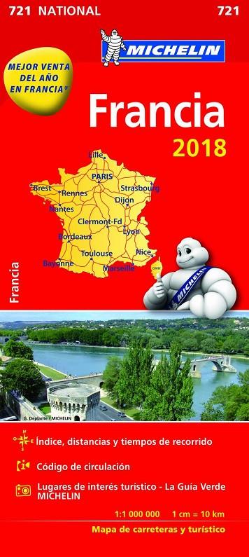 MAPA NACIONAL FRANCIA 1:1.000.000 | 9782067226524 | Galatea Llibres | Llibreria online de Reus, Tarragona | Comprar llibres en català i castellà online