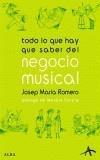 TODO LO QUE HAY QUE SABER DEL NEGOCIO MUSICAL | 9788484282846 | ROMERO, JOSE MARIA | Galatea Llibres | Llibreria online de Reus, Tarragona | Comprar llibres en català i castellà online