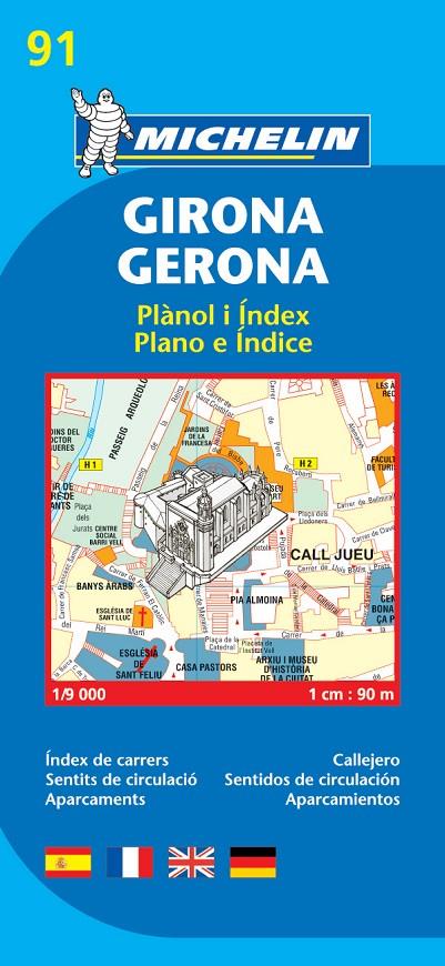 GIRONA MAPA 1:9 000 | 9782067140783 | VARIOS AUTORES | Galatea Llibres | Llibreria online de Reus, Tarragona | Comprar llibres en català i castellà online